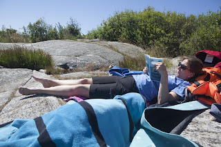 Käringön, strand, bok