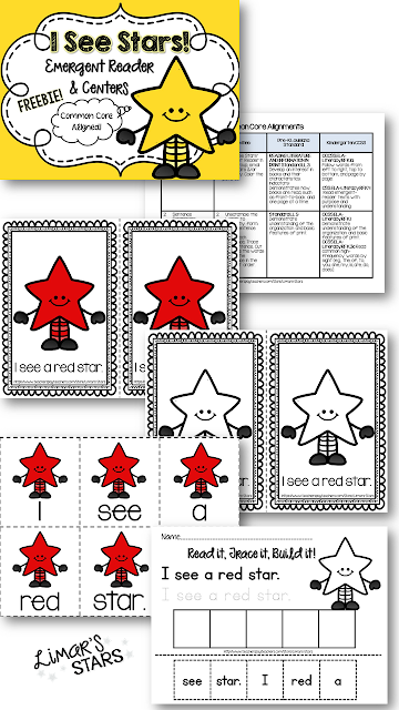 Limars Stars Emergent Reader & Centers FREEBIE! ;0)