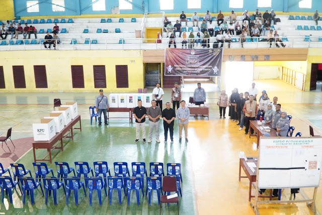 Polres Tebing Tinggi Gandeng KPU Gelar Simulasi Pengamanan TPS