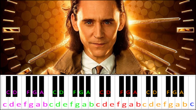 Loki Theme Song Piano / Keyboard Easy Letter Notes for Beginners