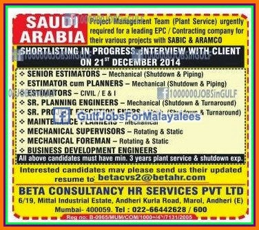 SABIC & ARAMCO JOBS FOR KSA