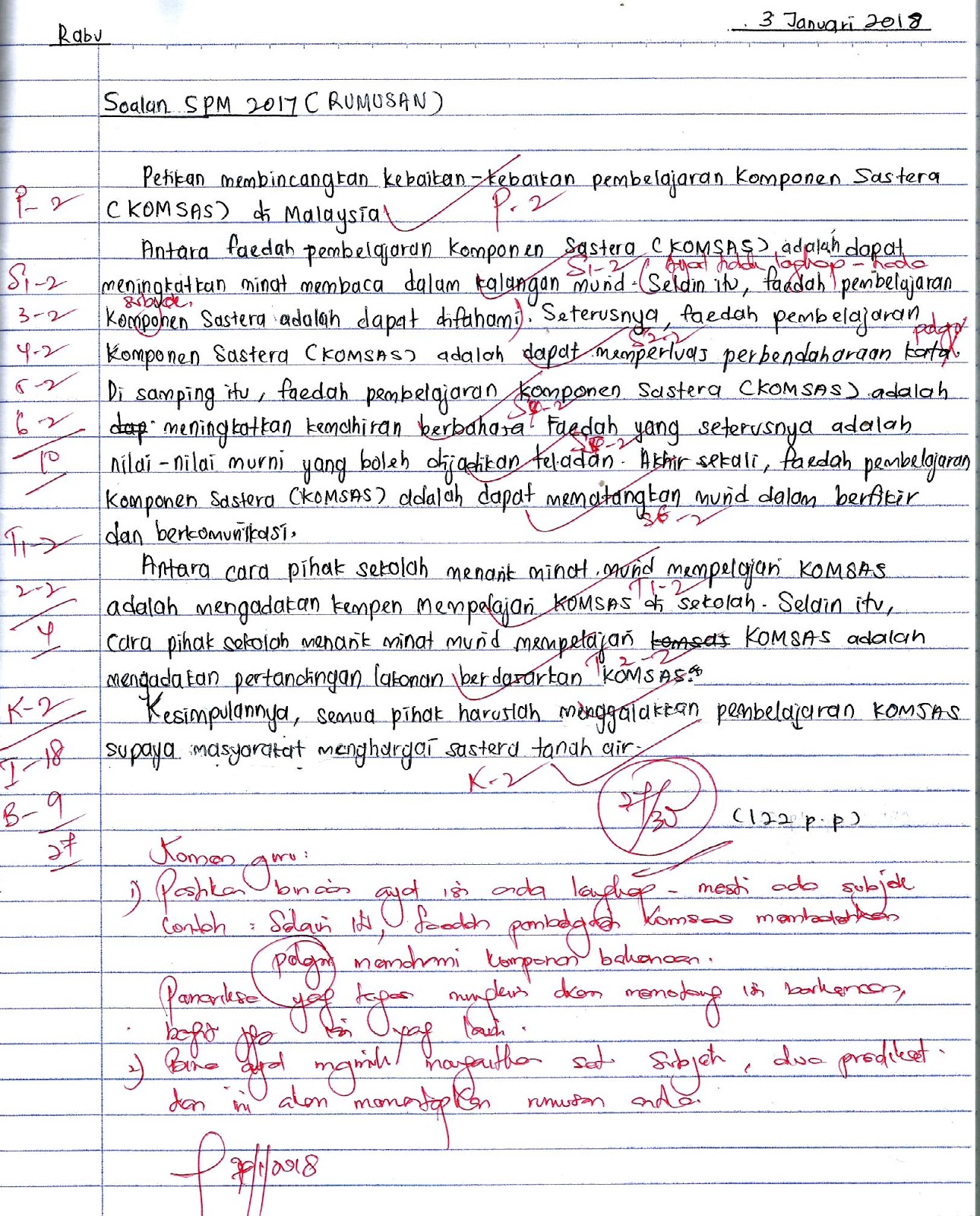 Contoh Soalan Rumusan Dan Jawapan Pt3