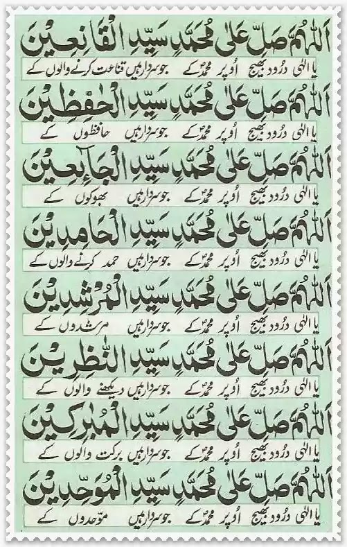 Darood e Akbar Tarjuma ke sath