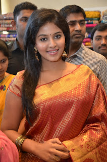 celebrity actress anjali in beautiful gorgeous silk saree