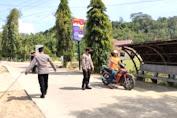Patroli di Jalan Poros, Personel Polsek Malua Sampaikan Himbauan