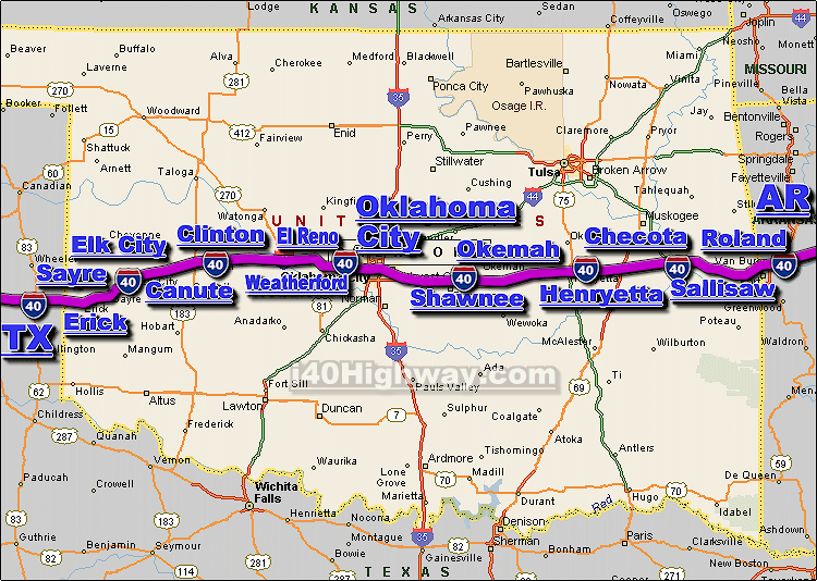 map of i 40 west Twilight Language Along Old Route 66 The I 40 Killings map of i 40 west