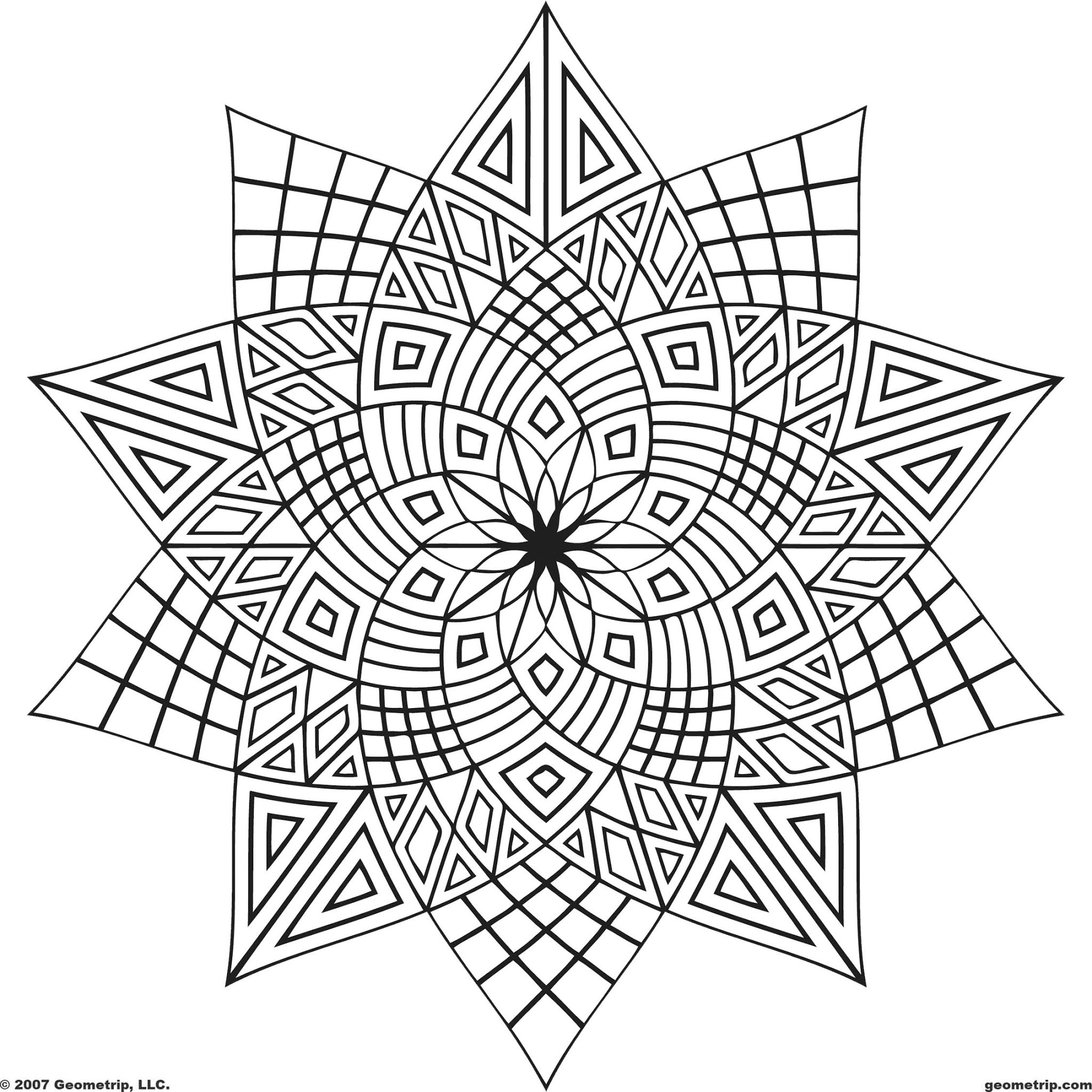 Geometric Coloring Pages