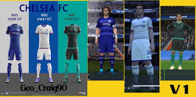 Geo_Craig90 PES 2017 and PES 2016 Chelsea Nike Kit Pack