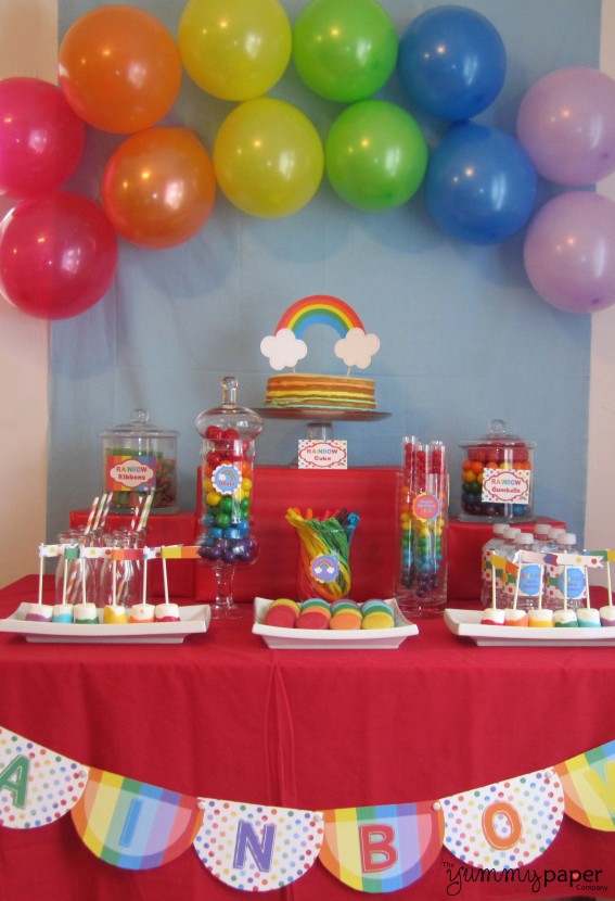  Party  Fun for Little Ones Rainbow  Party  Ideas 