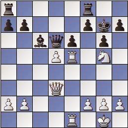 Partida de ajedrez Darga vs. O’Kelly en 1957, posición después de 20.d5