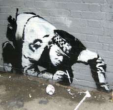 graffiti police art design