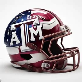Texas A&M Patriotic Concept Helmet