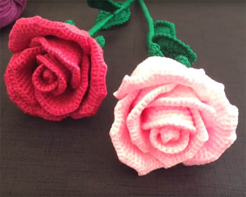 How To Crochet A Rose - Easy Tutorial