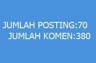 jumlah komen dan posting