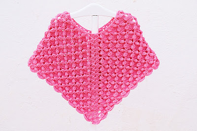 Poncho rosa a crochet y ganchillo por Majovel Crochet, fácil, sencillo, paso a paso, principiantes, DIY,