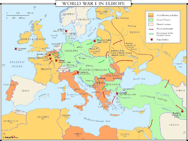 Ww1 Map Europe