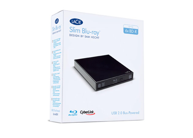 LaCie Slim Blu-ray External USB 2.0 Burner Specifications