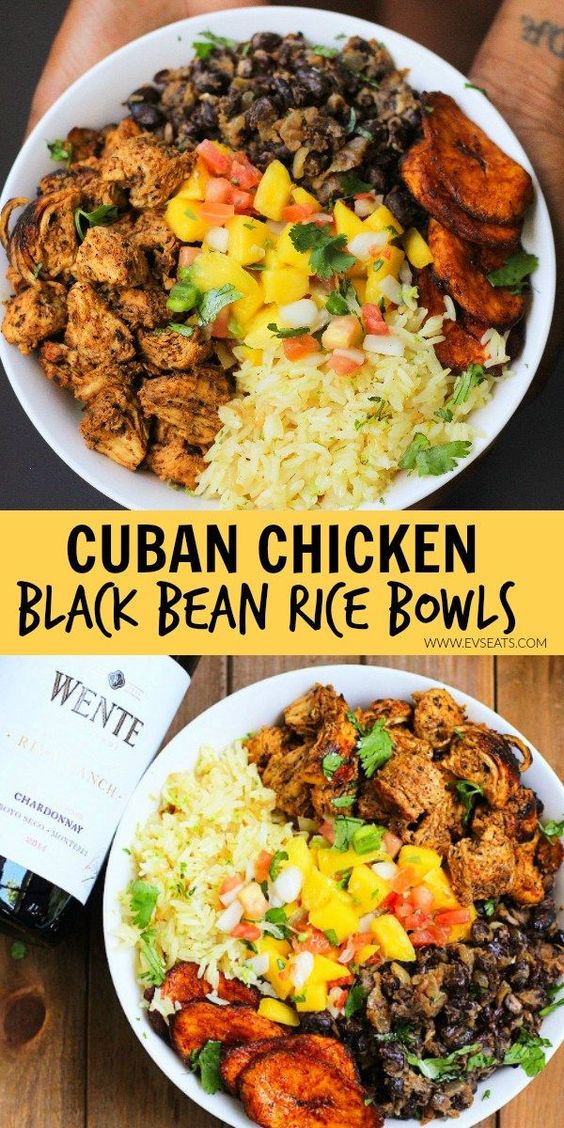 Cilantro-lime rice and Cuban style black beans serve as the base for juicy chicken tossed in a blend of fresh orange juice, lime juice, garlic, smoked paprika, oregano, and cumin. If that's not…