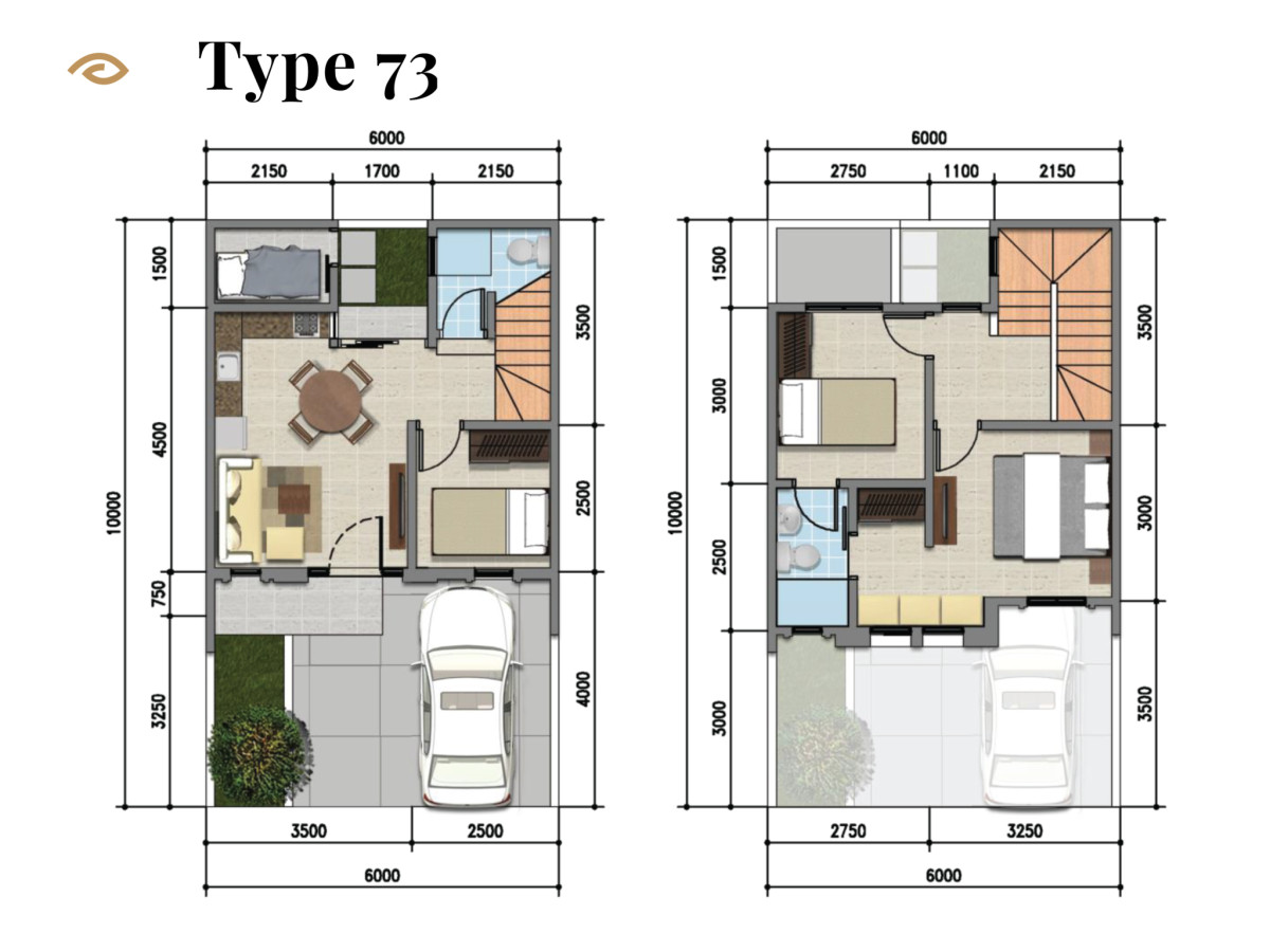  Denah  Rumah  Rumah  di BSD 