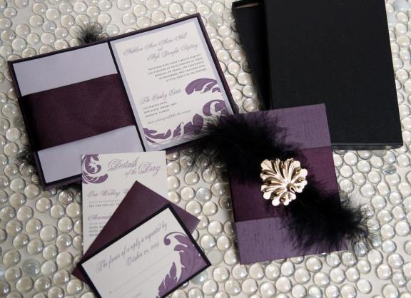 Purple Wedding Invitations 2011