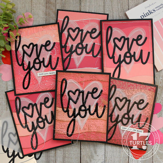6 More Ways To Use a Coverplate Die - Love You Cards by Juliana Michaels featuring Scrapbook.com Coverplate Dies - Ombre Bold Curves A2 Coverplate Die