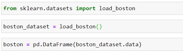 Loading Boston House Price dataset