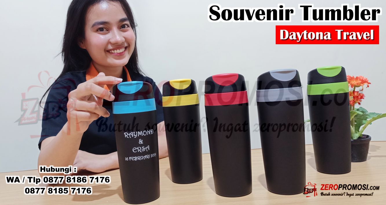 Botol minum plastik vacuum tumbler travel mug, Travel Mug Tumbler Daytona, Botol Minum Plastik Daytona Travel Chielo, Tumbler Chielo ID Daytona Hitam Travel, Daytona Travel Tumbler, Tumbler Plastik  Custom Promosi Souvenir, tumbler daytona murah-custom logo tumbler Daytona Hitam