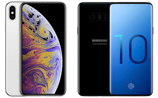 ايفون أبل سامسونغ اس 10 Samsung s10 iphone XS Max