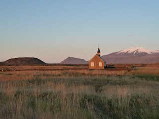 Black Church at Búdir photo by Michael Ridpath author of the Magnus Iceland Mysteries