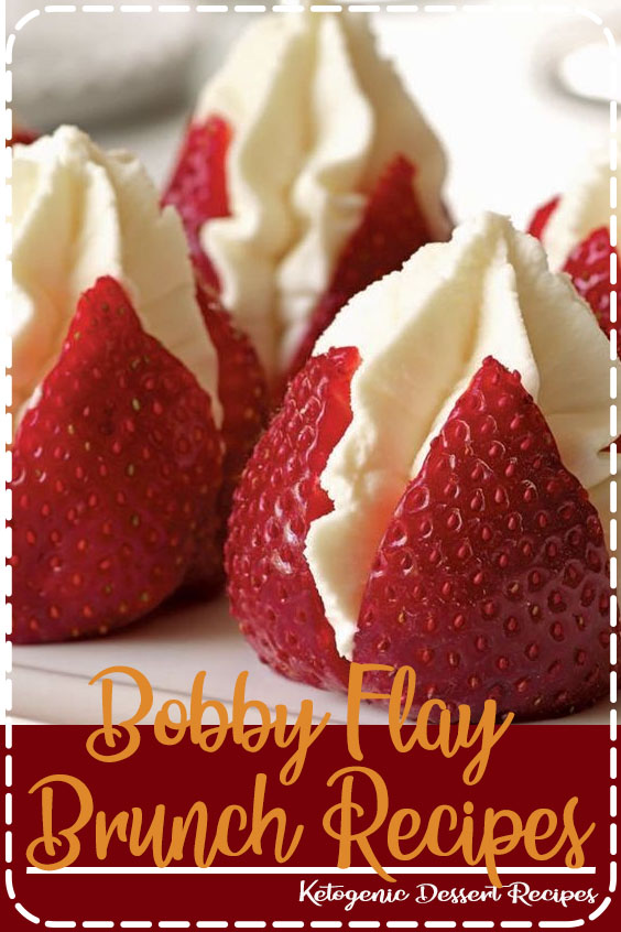 Strawberries Filled with “Clotted” Cream, a delicious cheat using whipped cream and silky mascarpone cheese. Perfect for brunch or afternoon tea!