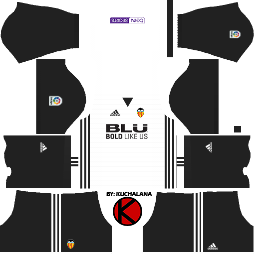 Valencia Cf Kits 20172018 Dream League Soccer Kuchalana