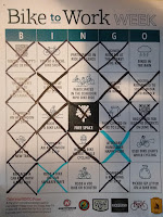 Bike to Work Week bingo card