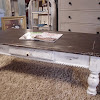 Distressed Coffee Tables / Rosalind Wheeler Giacomo Distressed Coffee Table & Reviews ... / P purlove rustic style coffee table round coffee table with casters and wood textured surface for living room (distressed brown).