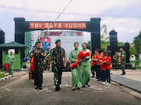 ACARA TRADISI MASUK SATUAN DANRINDAM XVI/PATTIMURA, KOLONEL INF BUDI SANTOSA, S.SOS