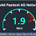 Record-breaking 1.9 Gbps Internet Speed achieved over 4G Mobile Connection