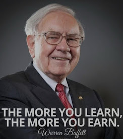 Warren Buffet quotes, Stock market, The more you learn the more you earn.