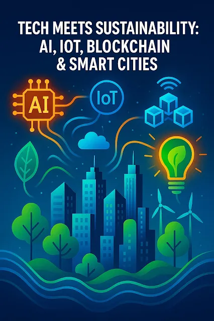 sustainability is no longer just an environmental issue—it's a technological challenge. Around the world, industries and governments are leveraging powerful tools like artificial intelligence (AI), Internet of Things (IoT), blockchain, and smart city systems to create data-driven, energy-efficient, and low-emission solutions.  From intelligent energy grids to transparent carbon tracking and waste management automation, these digital technologies are reshaping how we build, live, and consume. This article explores how innovation is merging with sustainability to pave the way toward smarter cities and a more resilient planet