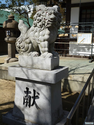 厄除長柄八幡宮狛犬