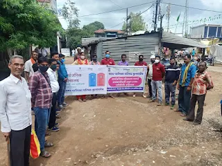अमृत महोत्सव के दूसरे दिन स्वच्छता में सहयोगियों का किया गया सम्मान