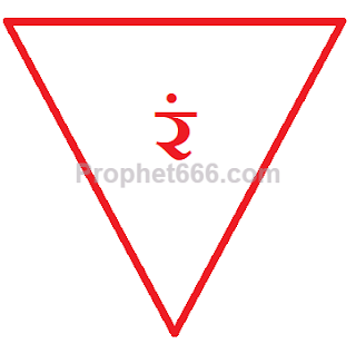 Representation of Bhadrakali Yantra with Ram- रं Beej Mantra