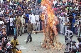 Oyo accent Masquerade set on ablaze