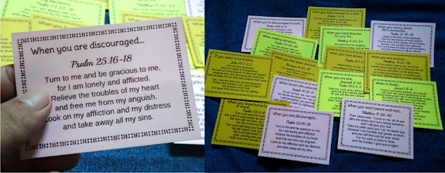 Bible encouragement cards