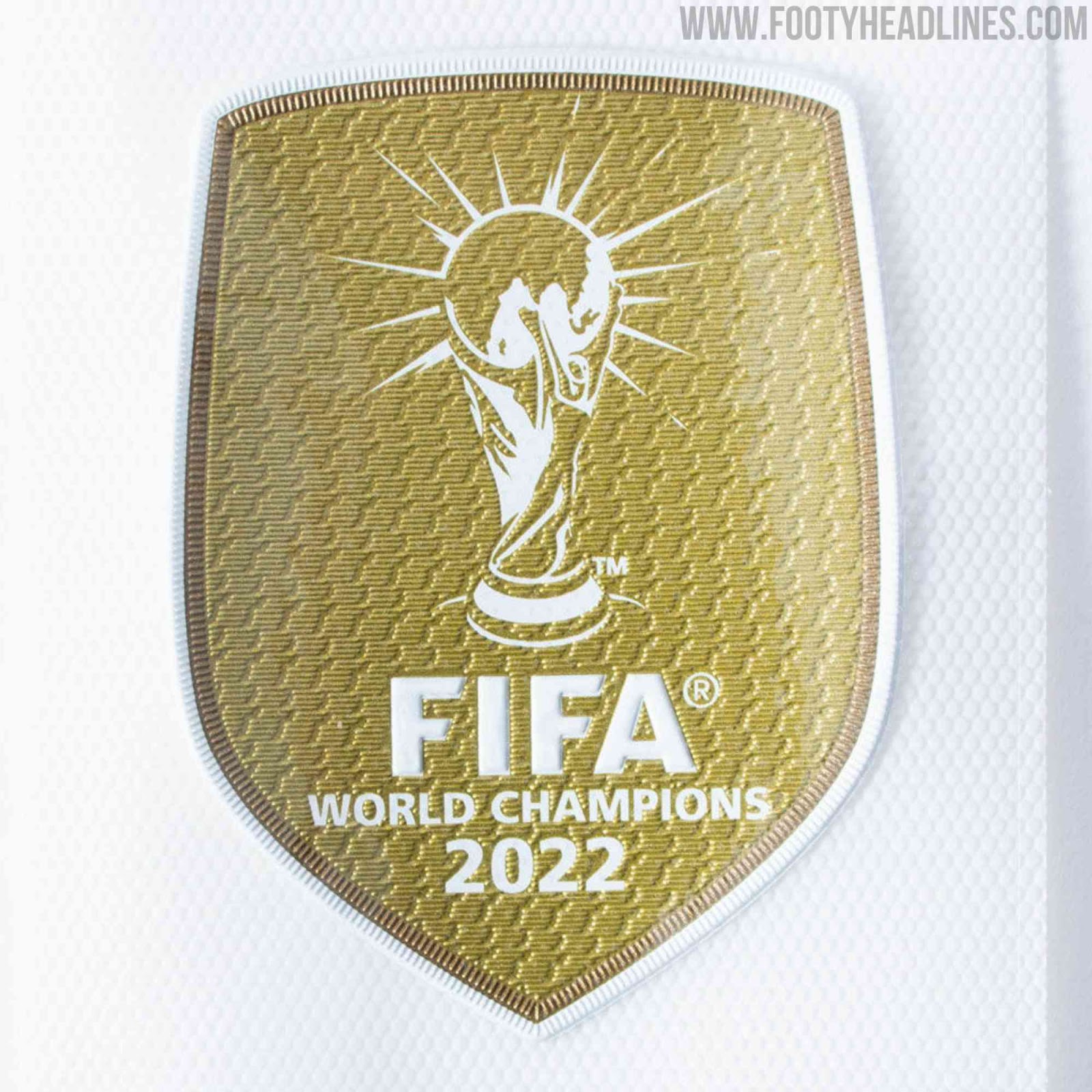 Bedrag Inspektør Øde 100% Official 2022 World Cup Winners Badge & Match Insignia Finally  Available - Footy Headlines