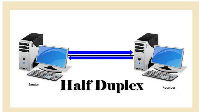 What is half duplex mode of data transmission