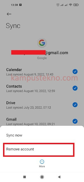 Cara Logout Gmail dari Android