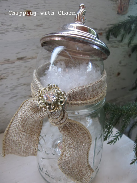 Chipping with Charm: Canning Jar Snowman...http://www.chippingwithcharm.blogspot.com/