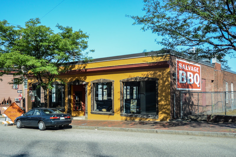 Salvage BBQ Restaurant. 919 Congress Street Portland, Maine. Photo by Corey Templeton.