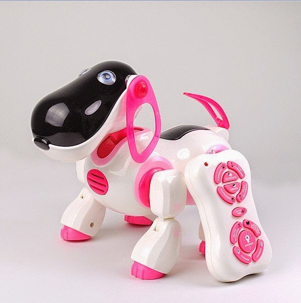 robot dog toy funny pink