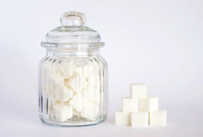 white sugar in a jar