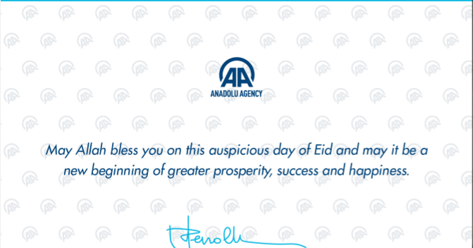 Bernamaians: Eid greeting from Anadolu